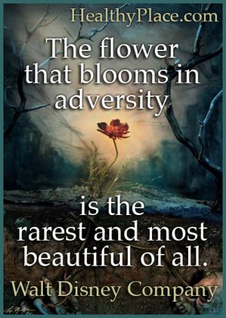 Citações sobre doenças mentais - A flor que floresce na adversidade é a mais rara e bonita de todas.