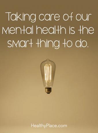Citação sobre saúde mental - Cuidar da saúde mental é a coisa mais inteligente a fazer