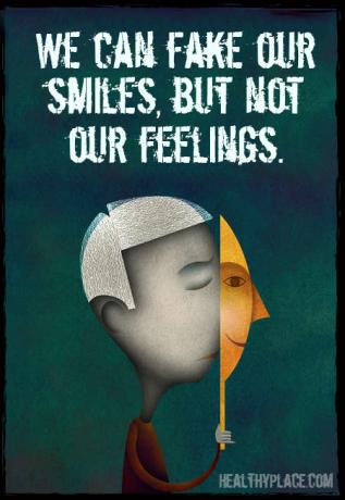 Citações sobre o estigma da saúde mental - Podemos fingir nossos sorrisos, mas não nossos sentimentos. Podemos fingir nossos sorrisos, mas não nossos sentimentos.