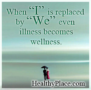 Citação sobre doenças mentais - Quando sou substituído por NÓS, até as doenças se tornam bem-estar.