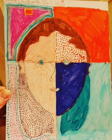 Uma criança descreve como é ter TDAH na arte